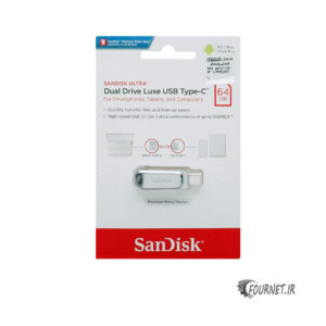 فلش مموری سن دیسک مدل Ultra Dual Drive Luxe USB 3.1 ظرفیت 64 گیگابایت