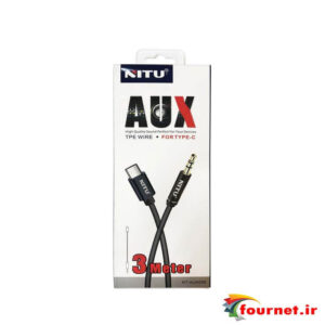 کابل AUX مدل NT-AUX008 تایپ سی نیتو 3 متر